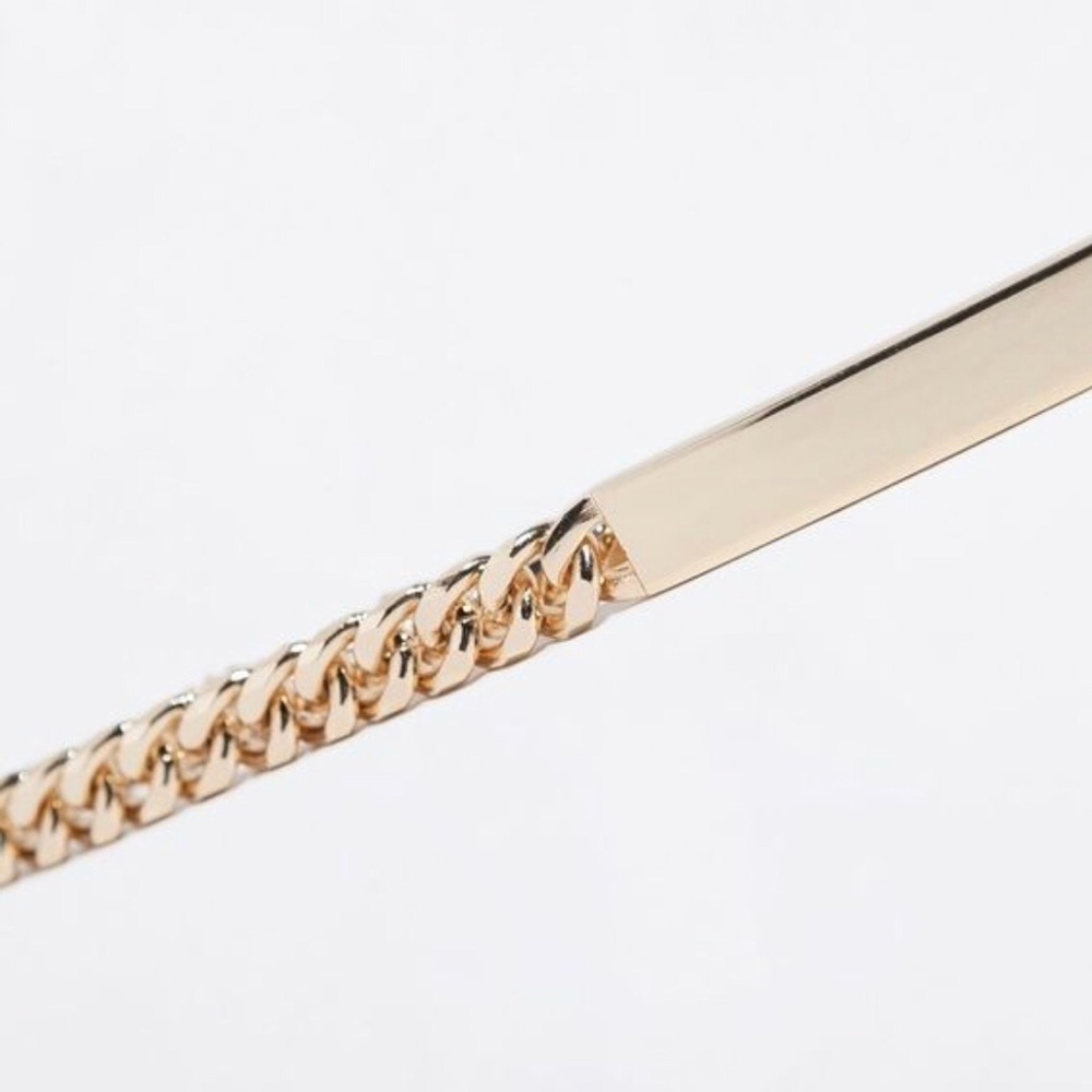 Zara gold chain belt